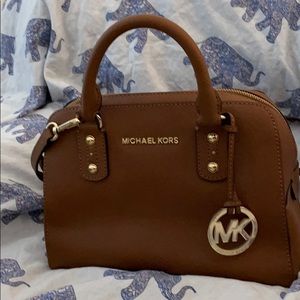 Michael Kors brown satchel crossbody